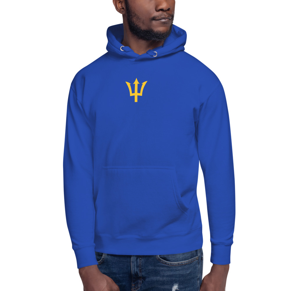 Yellow Trident Hoodie in Team Royal – Barbados Trident Hoodie